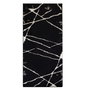 Conceptum Alfombra de Pasillo Broken Blanco y Negro 80 x 300 cm